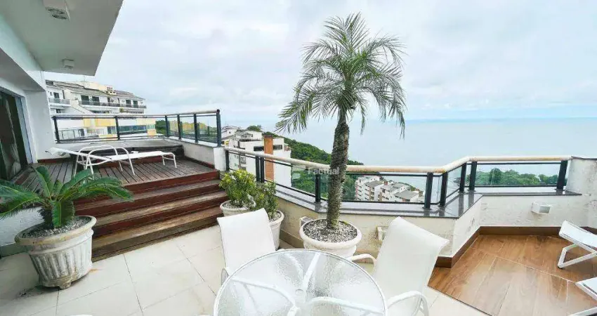 Cobertura com 4 dormitórios à venda, 253 m² por R$ 3.500.000,00 - Morro Sorocotuba - Guarujá/SP