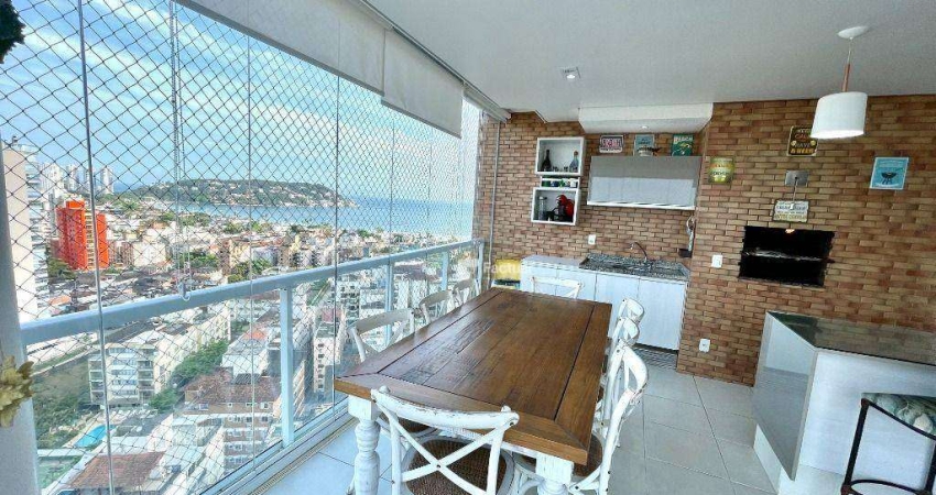 Apartamento com 3 dormitórios à venda, 99 m² por R$ 930.000,00 - Enseada - Guarujá/SP