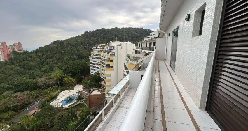 Cobertura com 4 dormitórios à venda, 250 m² por r$ 2.000.000,00 - morro sorocotuba - guarujá/sp