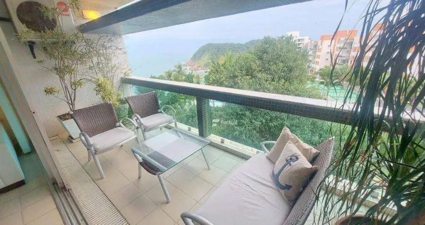Apartamento com 3 dormitórios, 155 m² - venda por r$ 1.200.000,00 ou aluguel por r$ 7.000,00/mês - enseada - guarujá/sp