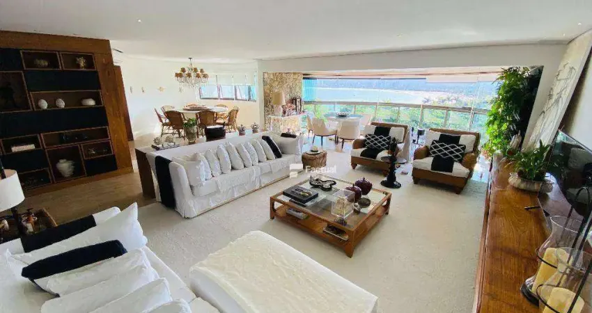 Apartamento com 4 dormitórios à venda, 224 m² por r$ 3.500.000,00 - enseada - guarujá/sp