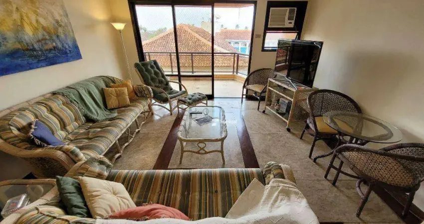 Apartamento com 4 dormitórios à venda, 137 m² por r$ 550.000,00 - enseada - guarujá/sp