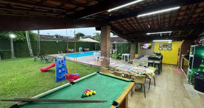 Casa com 4 dormitórios à venda, 239 m² por r$ 1.100.000,00 - praia de pernambuco - guarujá/sp