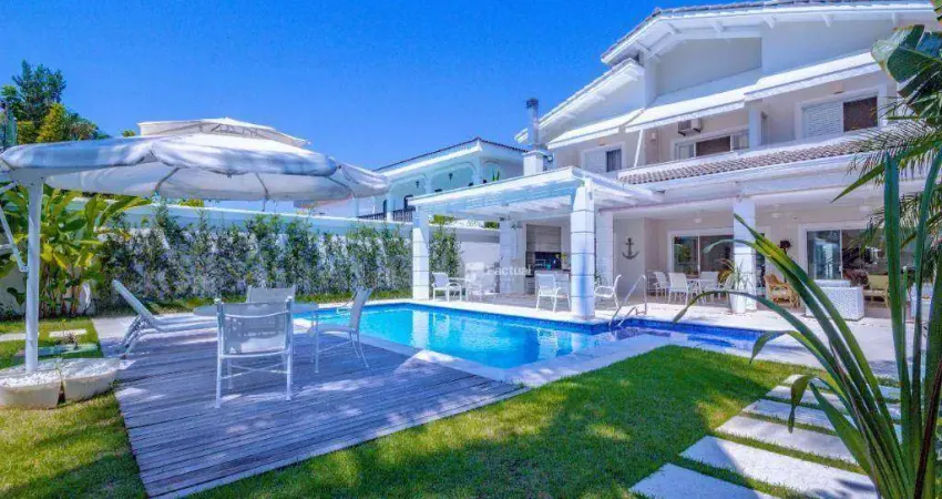 Casa com 6 dormitórios à venda, 400 m² por r$ 3.800.000,00 - acapulco - guarujá/sp