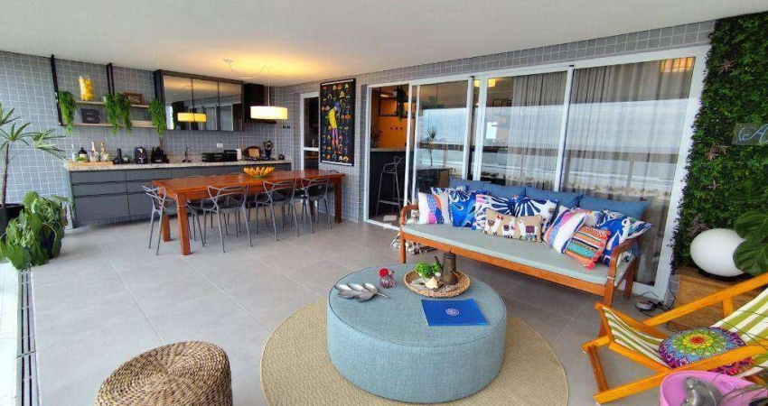 Apartamento com 3 dormitórios à venda, 110 m² por R$ 1.550.000,00 - Enseada - Guarujá/SP