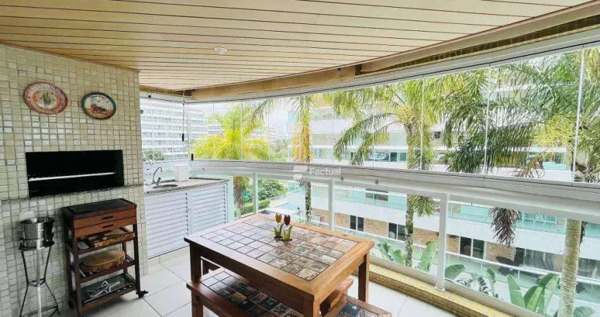 Apartamento com 3 dormitórios para alugar, 110 m² - Módulo 02 - Galeões - Bertioga/SP
