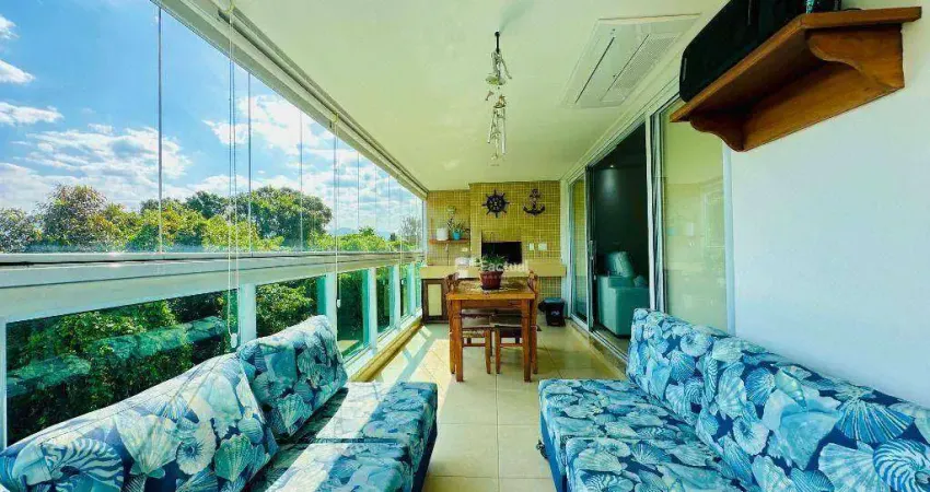 Apartamento com 3 dormitórios à venda, 135 m² - riviera de são lourenço - bertioga/sp