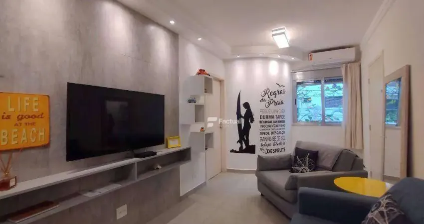 Apartamento com 1 quartos à venda, 55 m² por R$ 430.000 - Tombo - Guarujá/SP
