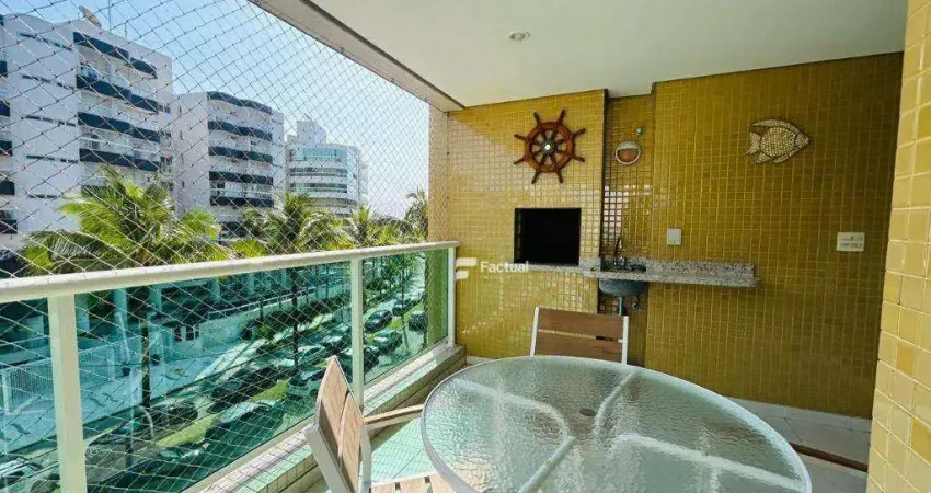 Apartamento com 3 dormitórios para alugar, 84 m²  - riviera de são lourenço - bertioga/sp