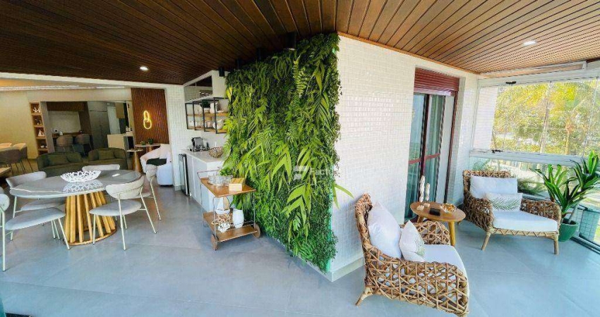 Apartamento com 4 dormitórios à venda, 195 m²- Riviera de São Lourenço - Bertioga/SP