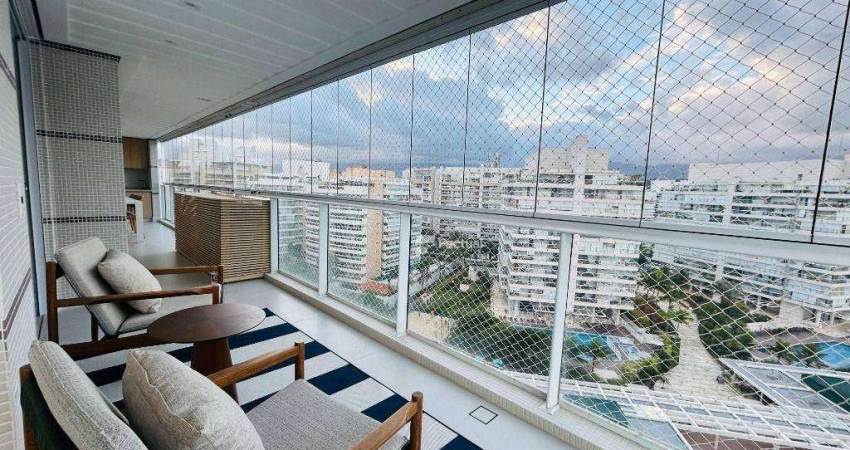 Apartamento com 3 dormitórios, 127 m² - venda por R$ 4.800.000 ou aluguel - Riviera de São Lourenço - Bertioga/SP