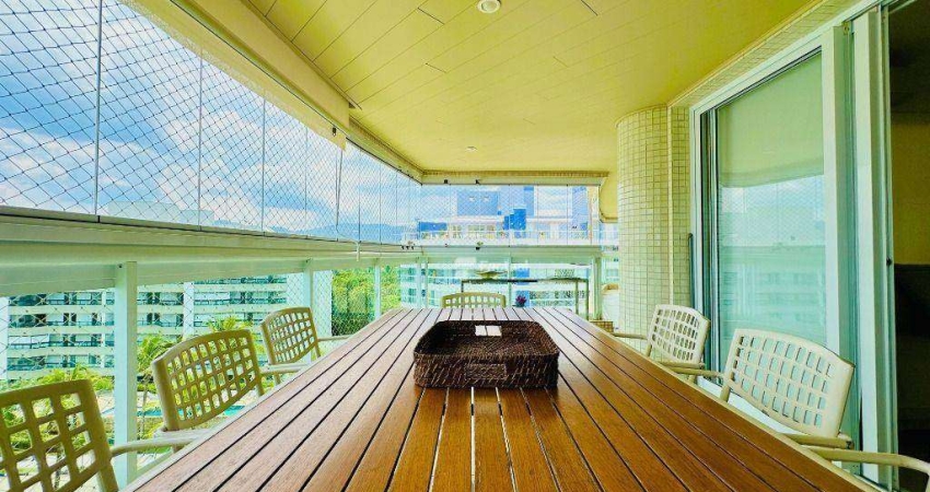 Apartamento com 4 dormitórios para alugar, 186 m²  - Riviera de São Lourenço - Bertioga/SP