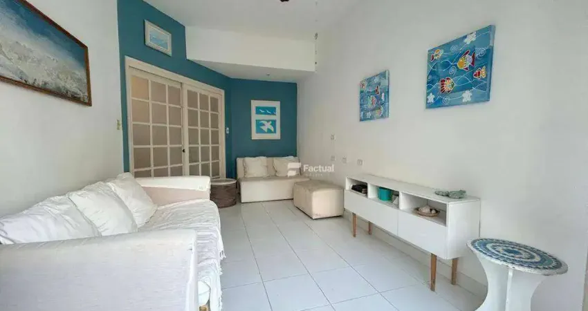 Apartamento com 1 dormitório à venda, 56 m² por R$ 350.000,00 - Pitangueiras - Guarujá/SP