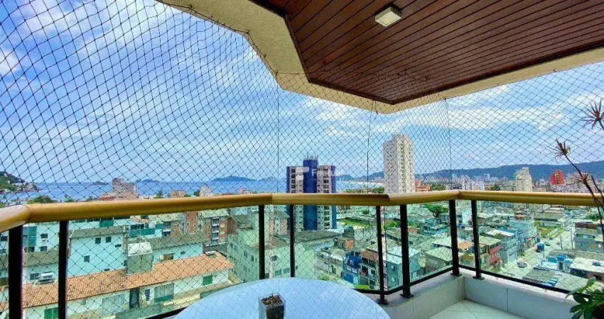 Apartamento com 3 dormitórios à venda, 126 m² por r$ 700.000,00 - enseada - guarujá/sp