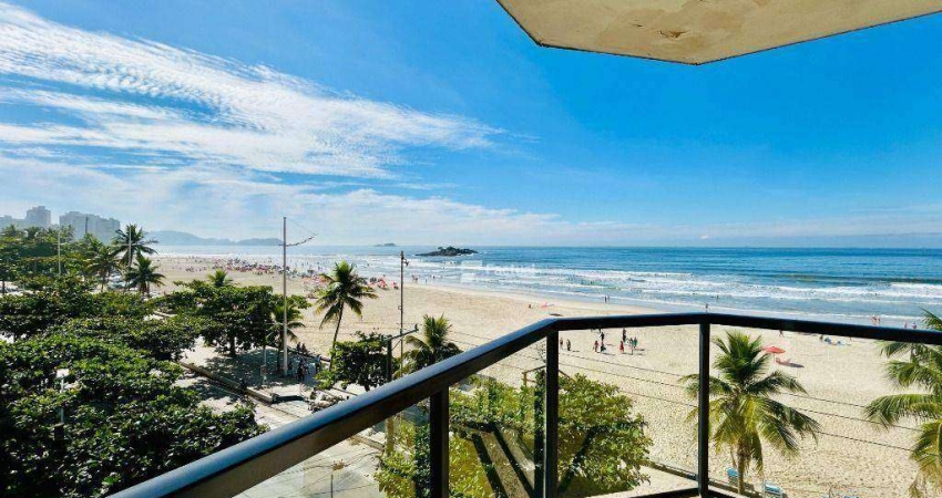 Apartamento à venda frente mar na Praia de Pitangueiras - Guarujá/SP.