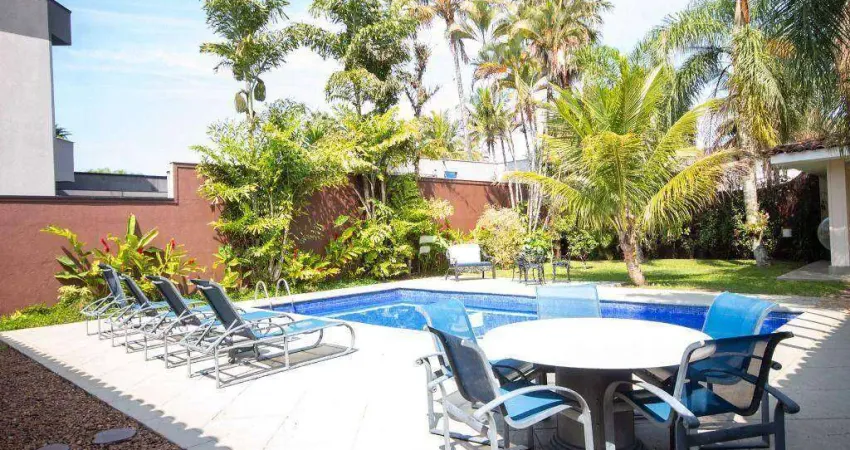 Casa com 5 dormitórios, 400 m² - venda por r$ 2.600.000,00 ou aluguel por r$ 13.000,00/mês - acapulco - guarujá/sp