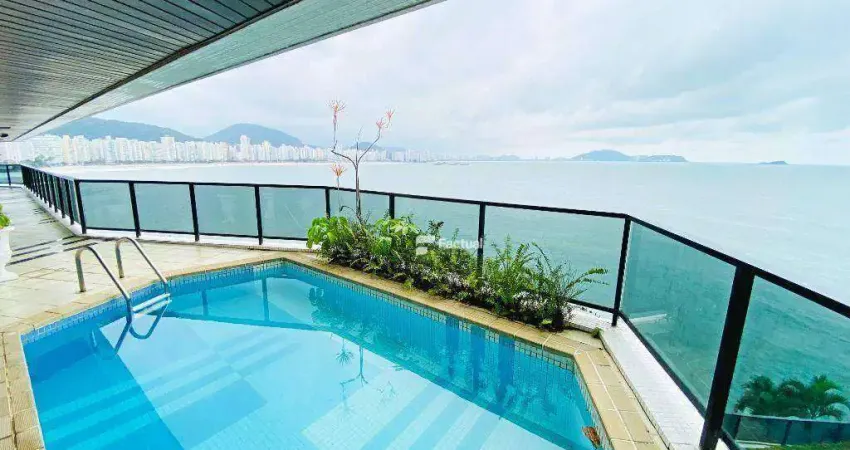 Apartamento a venda no guarujá - alto padrão com lazer privativo e vista deslumbrante para o mar.