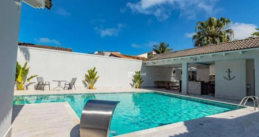 Casa com 5 dormitórios à venda, 380 m² por r$ 2.850.000,00 - praia de pernambuco - guarujá/sp