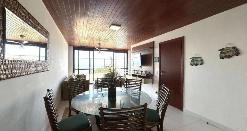 Apartamento com 4 suítes para alugar, 170 m² por R$ 7.500/mês - Morro Sorocotuba - Guarujá/SP