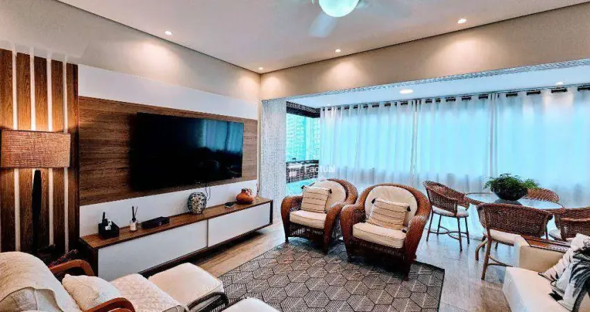 Apartamento com 3 dormitórios à venda, 112 m² por R$ 790.000,00 - Pitangueiras - Guarujá/SP