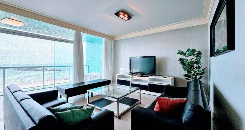 Apê frente mar à venda, 200 m² por r$ 1.650.000 - pitangueiras - guarujá/sp