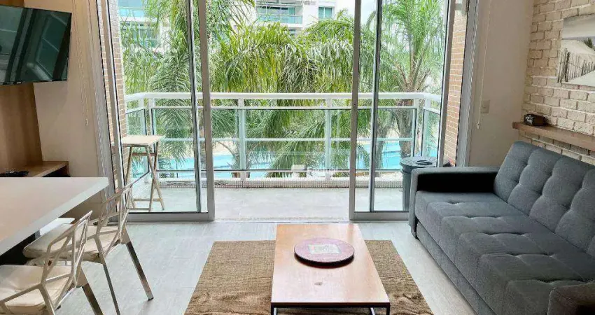 Apartamento 2 suítes à venda, 80 m² por r$ 850.000 - enseada - guarujá/sp