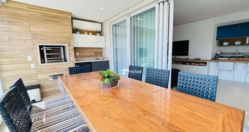 Apartamento com 3 dormitórios à venda, 123 m² - riviera  de são lourenço - bertioga/sp