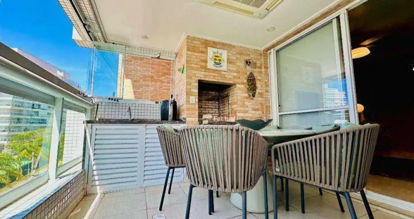 Apartamento com 3 dormitórios para alugar, 106 m² - riviera de são lourenço - bertioga/sp