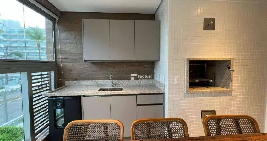 Apartamento com 4 dormitórios à venda, 141 m² - riviera de são lourenço - bertioga/sp