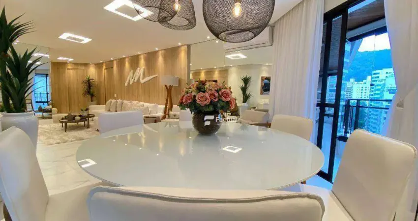 Apartamento com 3 dormitórios à venda, 180 m² por r$ 1.600.000,00 - pitangueiras - guarujá/sp