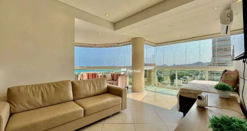 Apartamento à venda no guarujá- região brunella vista para o mar