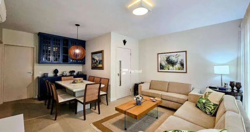 Apê vista mar à venda, 140 m² por r$ 1.200.000 - pitangueiras - guarujá/sp