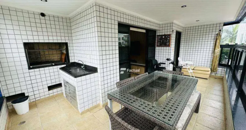 Apartamento com 3 dormitórios à venda, 115 m² por r$ 850.000,00 - enseada - guarujá/sp