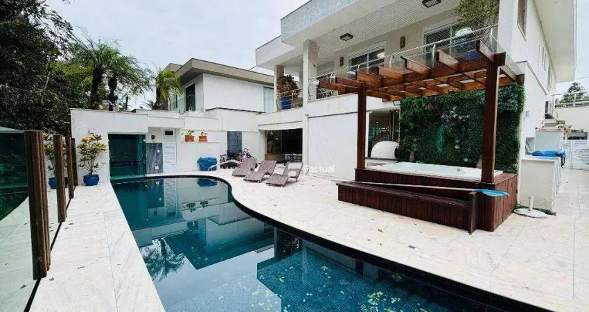 Casa com 6 dormitórios para alugar, 475 m² por r$ 7.500,00/dia - riviera - bertioga/sp