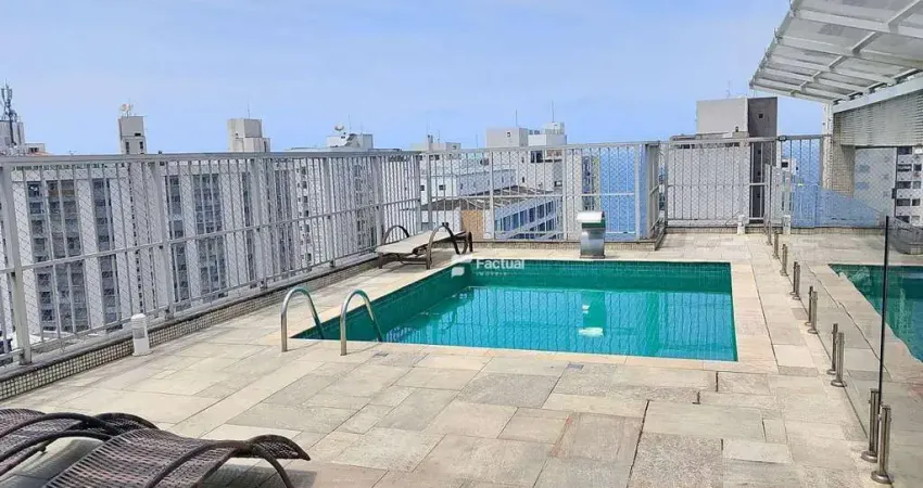 Cobertura penthouse à venda na praia de pitangueiras, guarujá - sp.