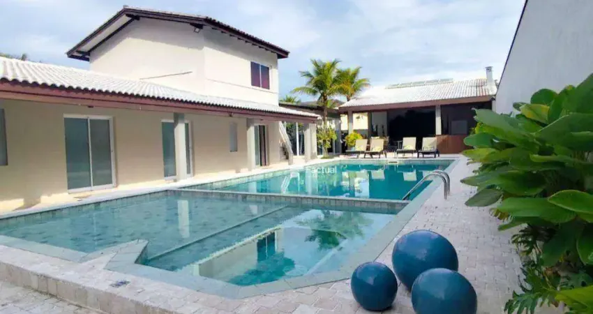 Casa com 6 dormitórios à venda, 445 m² por r$ 5.800.000,00 - acapulco - guarujá/sp