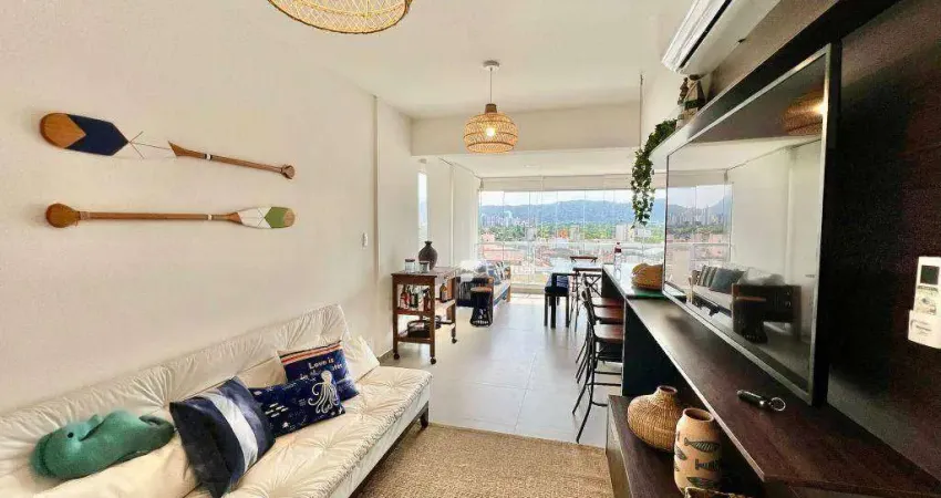 Apartamento 2 quartos, venda no guarujá - região tortugas vista para o mar