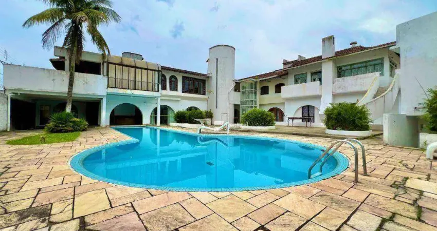 Casa com 7 suítes à venda ou locação anual por r$16.450,00 na praia da enseada - guarujá/sp