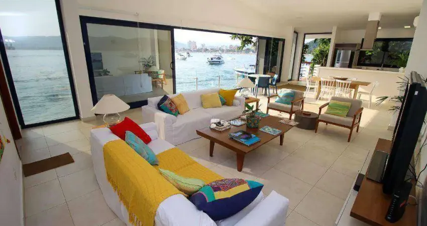 Apartamento com 3 dormitórios à venda, 181 m² por r$ 3.500.000,00 - enseada - guarujá/sp