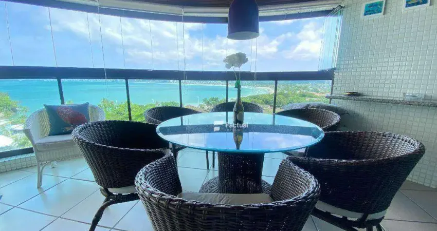 Apartamento com 4 dormitórios à venda, 224 m² por r$ 3.000.000,00 - tortugas - guarujá/sp