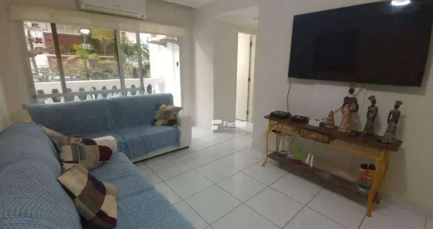 Apartamento com 2 dormitórios à venda, 90 m² por r$ 400.000,00 - enseada - guarujá/sp