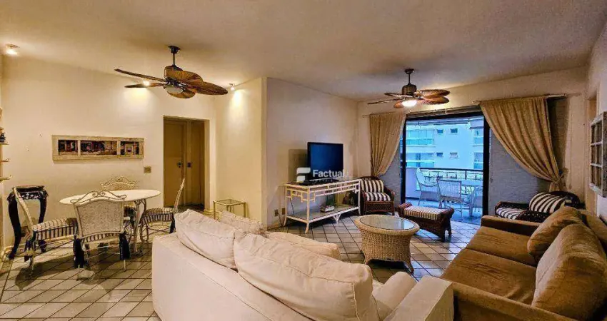 Apartamento com 2 quartos para alugar, 111 m² por r$ 4.500/mês - enseada - guarujá/sp