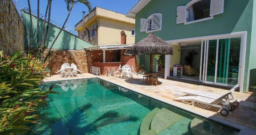 Casa com 5 dormitórios à venda, 237 m² por r$ 1.272.000,00 - enseada - guarujá/sp