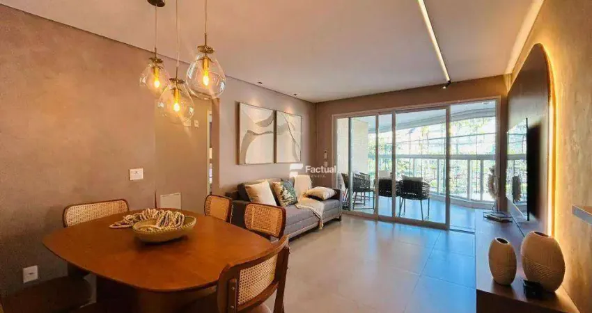 Apartamento com 3 dormitórios para alugar, 134 m² por r$ 3.500,00/dia - riviera de são lourenço - bertioga/sp