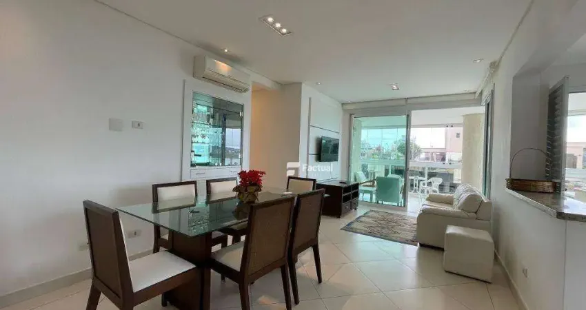 Apartamento com 3 dormitórios, 122 m² - venda por r$ 1.100.000,00 ou aluguel por r$ 7.000,00/mês - enseada - guarujá/sp