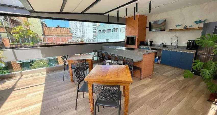 Cobertura penthouse, reformada a venda - Praia da Enseada - SP