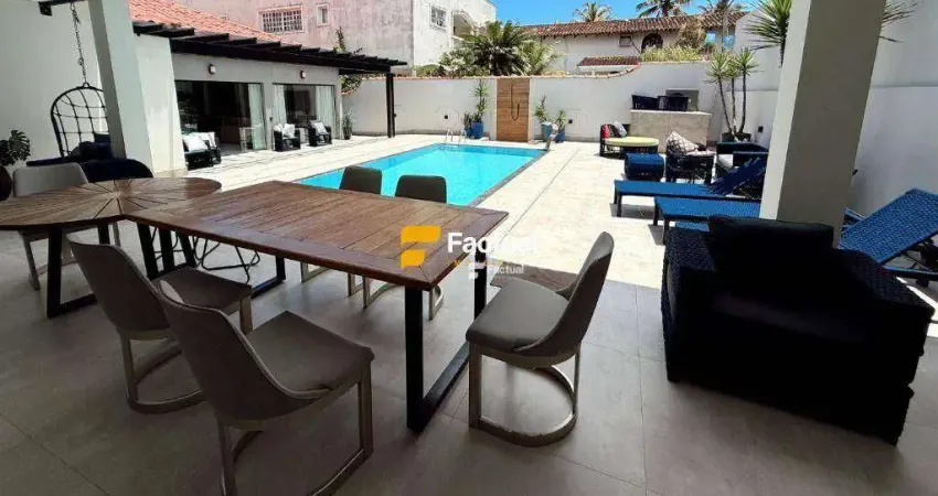 Casa com 5 dormitórios à venda, 200 m² por r$ 2.800.000,00 - acapulco - guarujá/sp