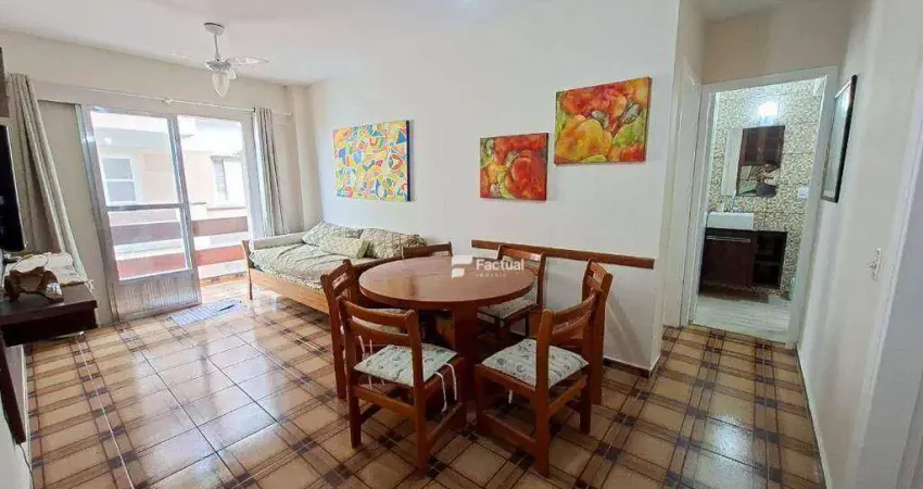 Apartamento com 1 dormitório para alugar, 50 m² por R$ 2.800,00/mês - Enseada - Guarujá/SP