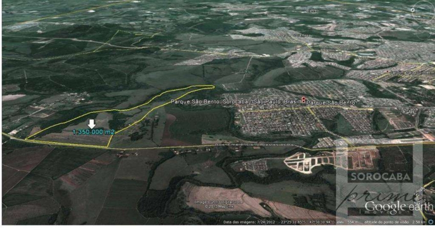 Área à venda, 880211 m² por R$ 79.250.000,00 - Parque São Bento - Sorocaba/SP