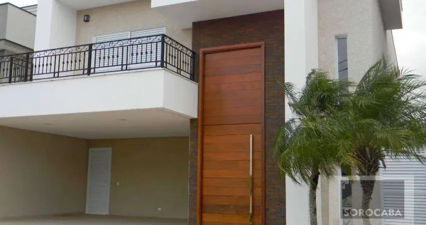 Sobrado com 4 dormitórios à venda, 331 m² por R$ 2.190.000 - Condomínio Mont Blanc - Sorocaba/SP, Próximo ao Shopping Iguatemi e Mercado Tauste,